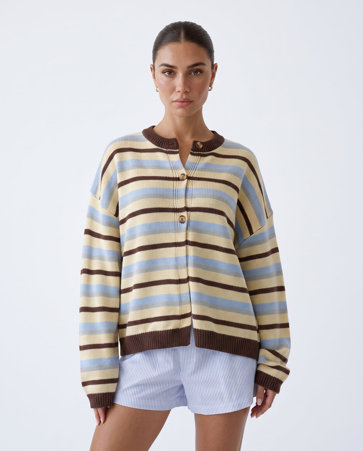 "Tedi" Striped Cardigan