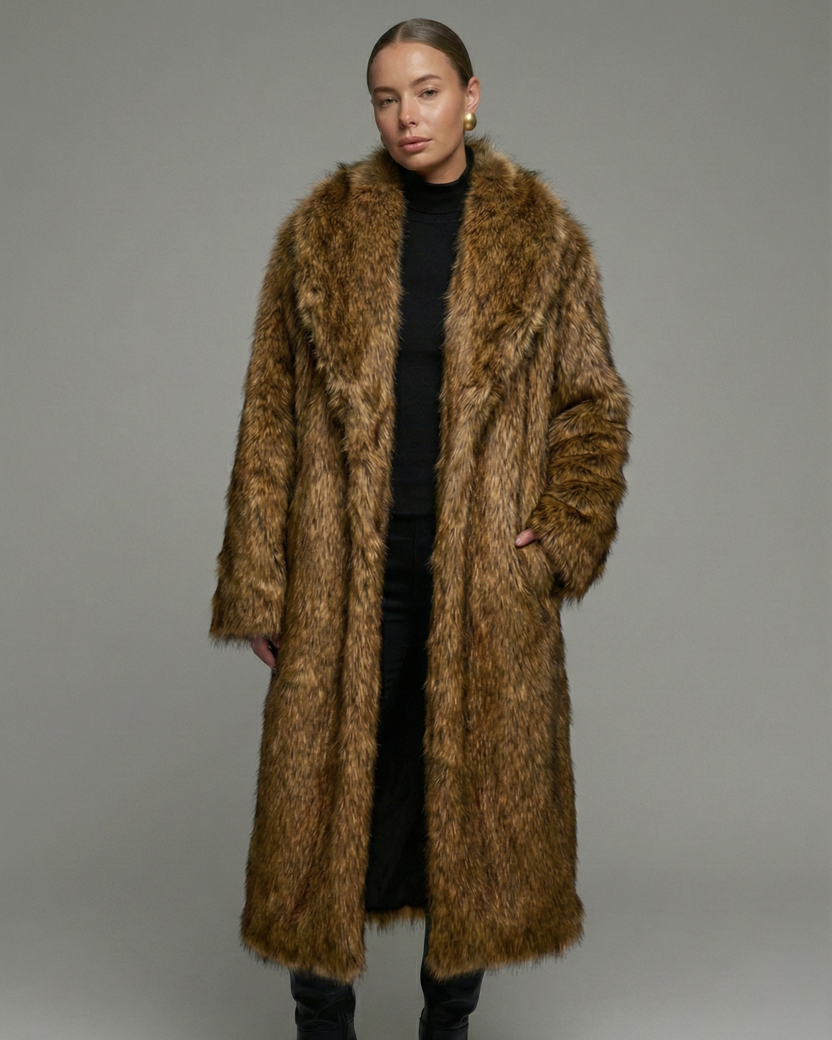 "Madame" Long Fur Coat