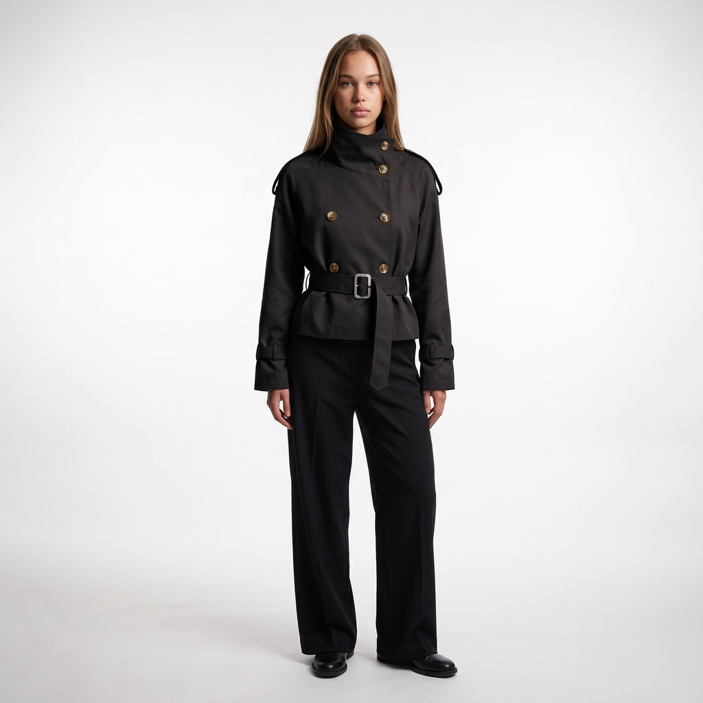 Emma Cropped Trench Jacket