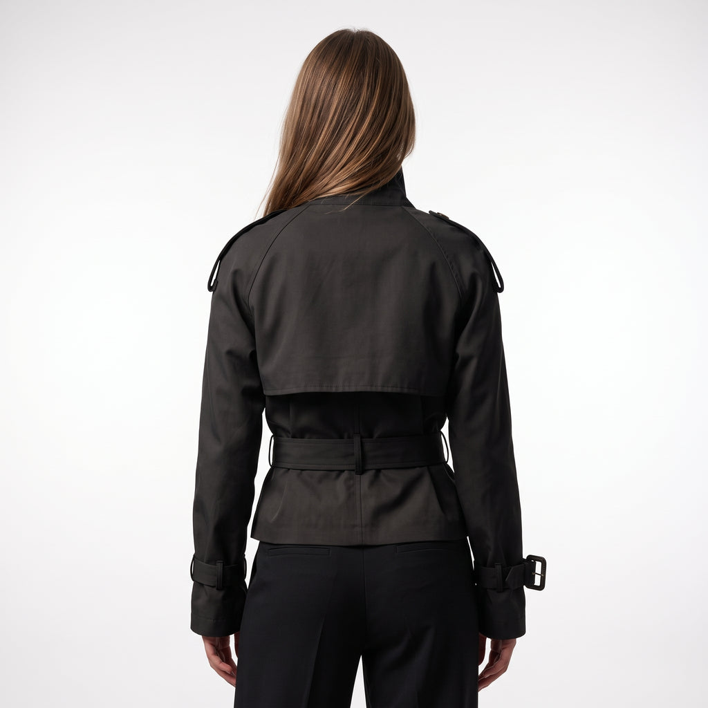 Emma Cropped Trench Jacket