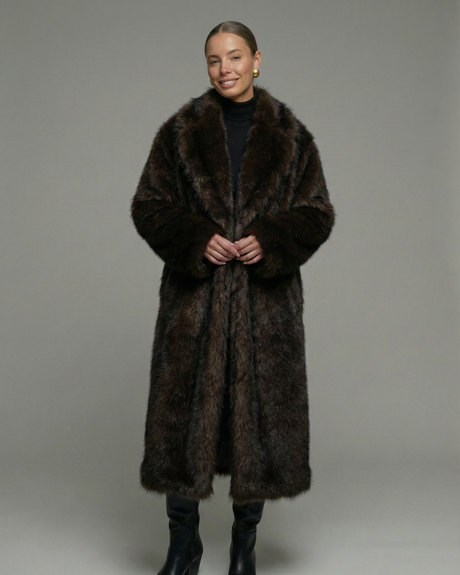 "Madame" Long Fur Coat