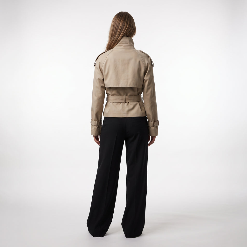 Emma Cropped Trench Jacket