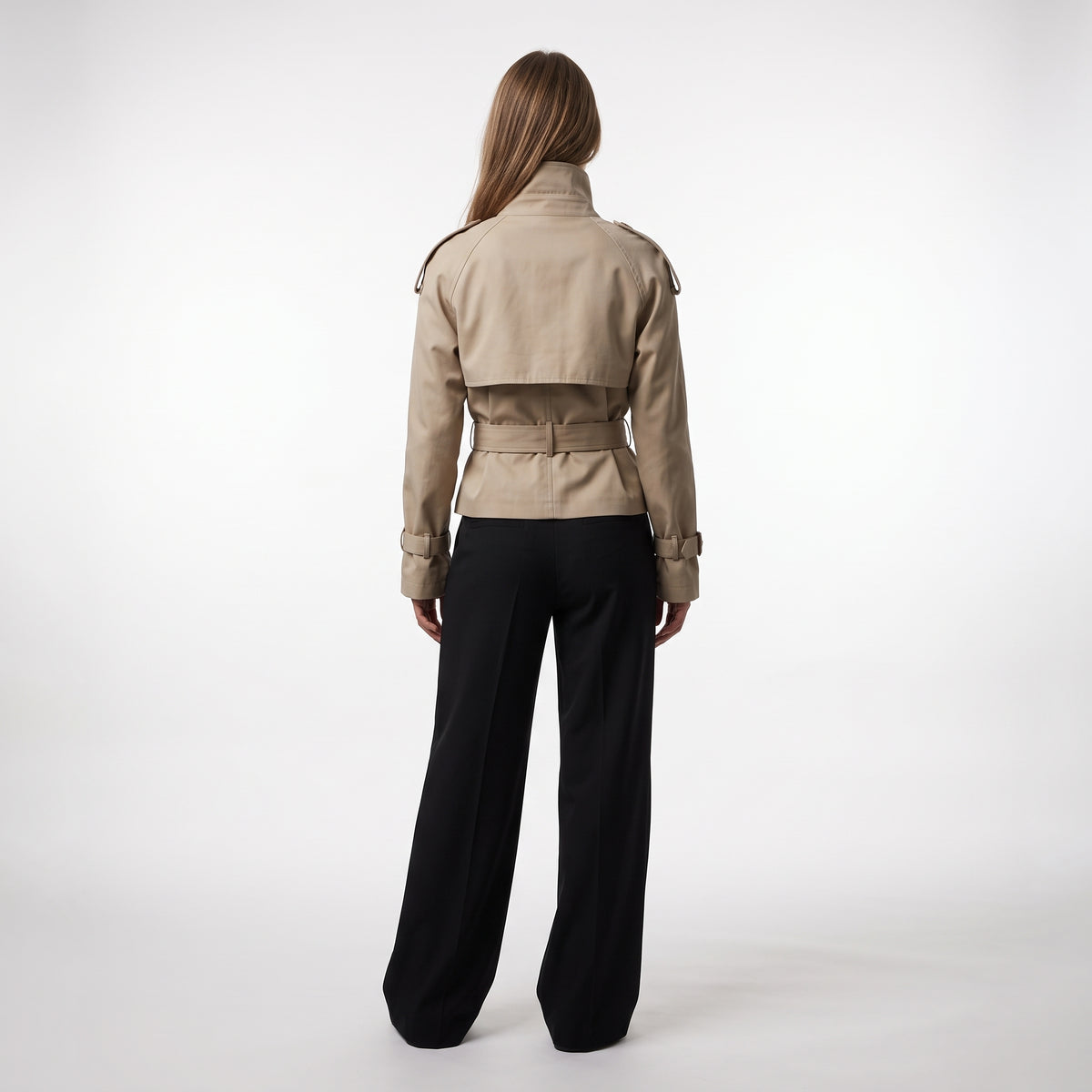 Emma Cropped Trench Jacket