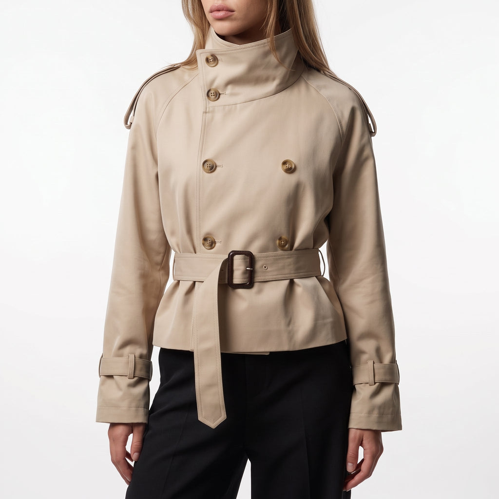 Emma Cropped Trench Jacket