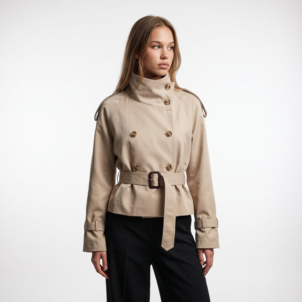 Emma Cropped Trench Jacket