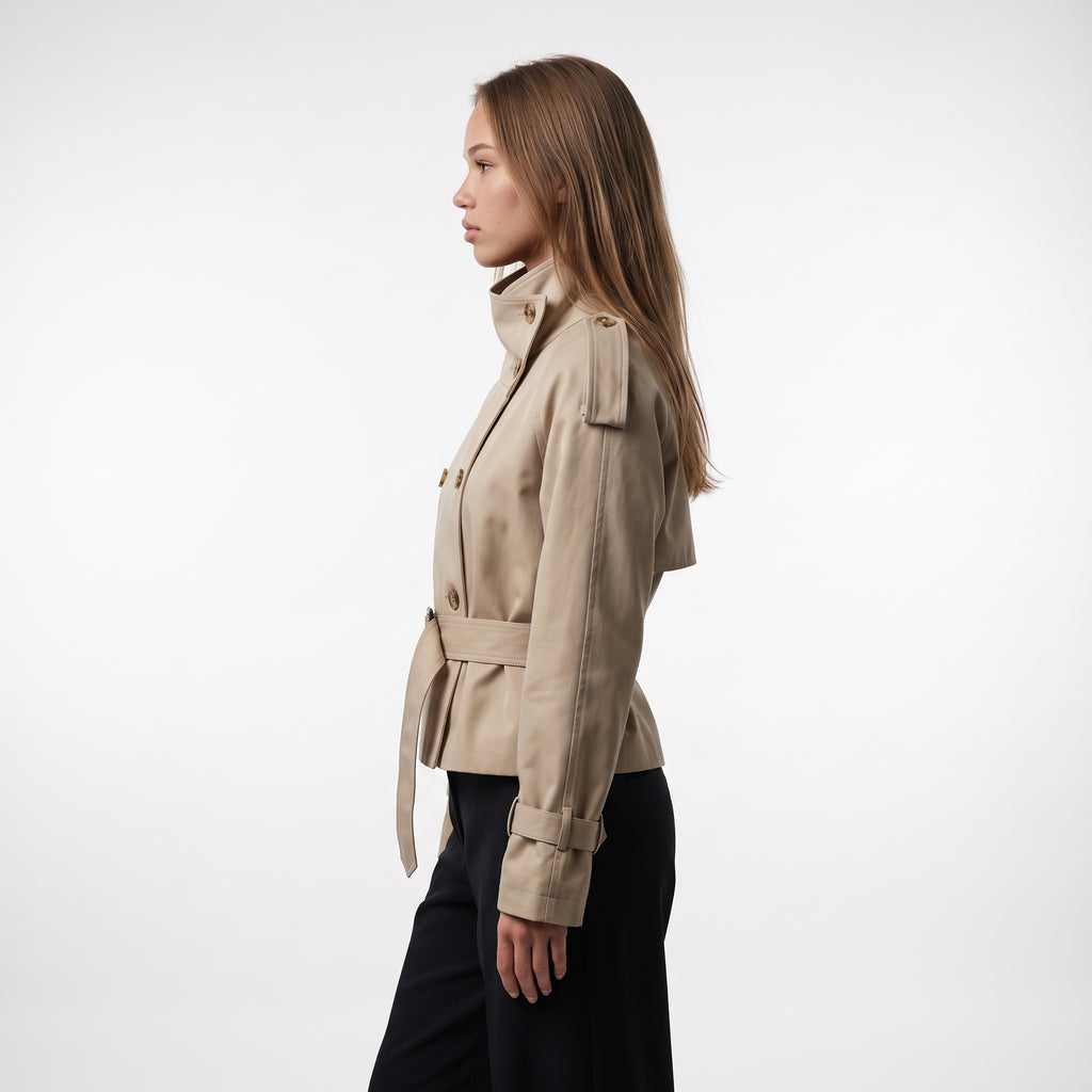 Emma Cropped Trench Jacket