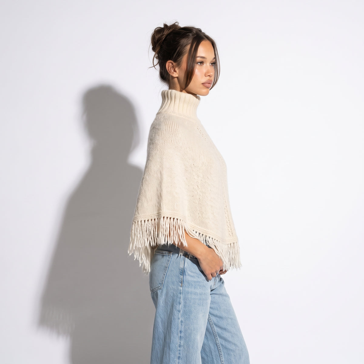"Julia" Knitted Poncho